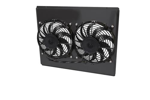 Aluminum  Shroud Only  1982-92 Camaro  Fan Shroud  Dual Black Chevy No Transcooler       